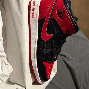 Nike kids Black and Red Sneakers